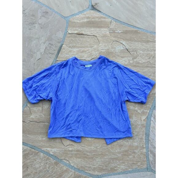 Athleta Tops - Athleta Top Womens S Purple Explore Tee Split Back Yoga Flow Studio Practice